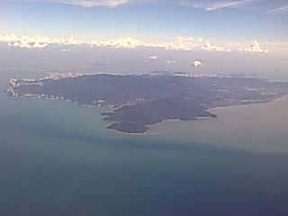 上空から見たペナン島