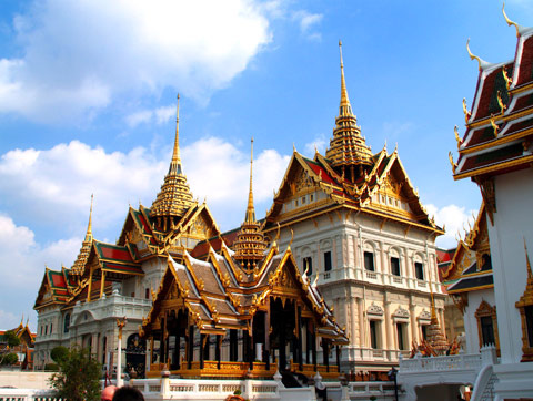 タイ、バンコクの寺院観光